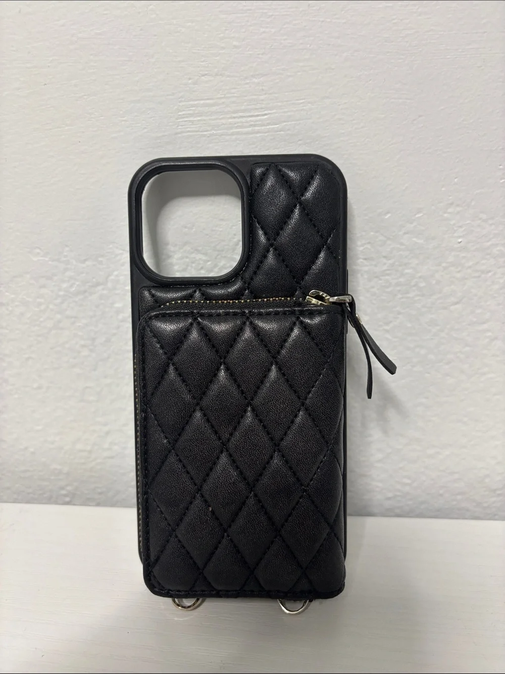 Bocasal Crossbody Wallet Case Card Holder for iPhone 12,13,14 Pro Max Black